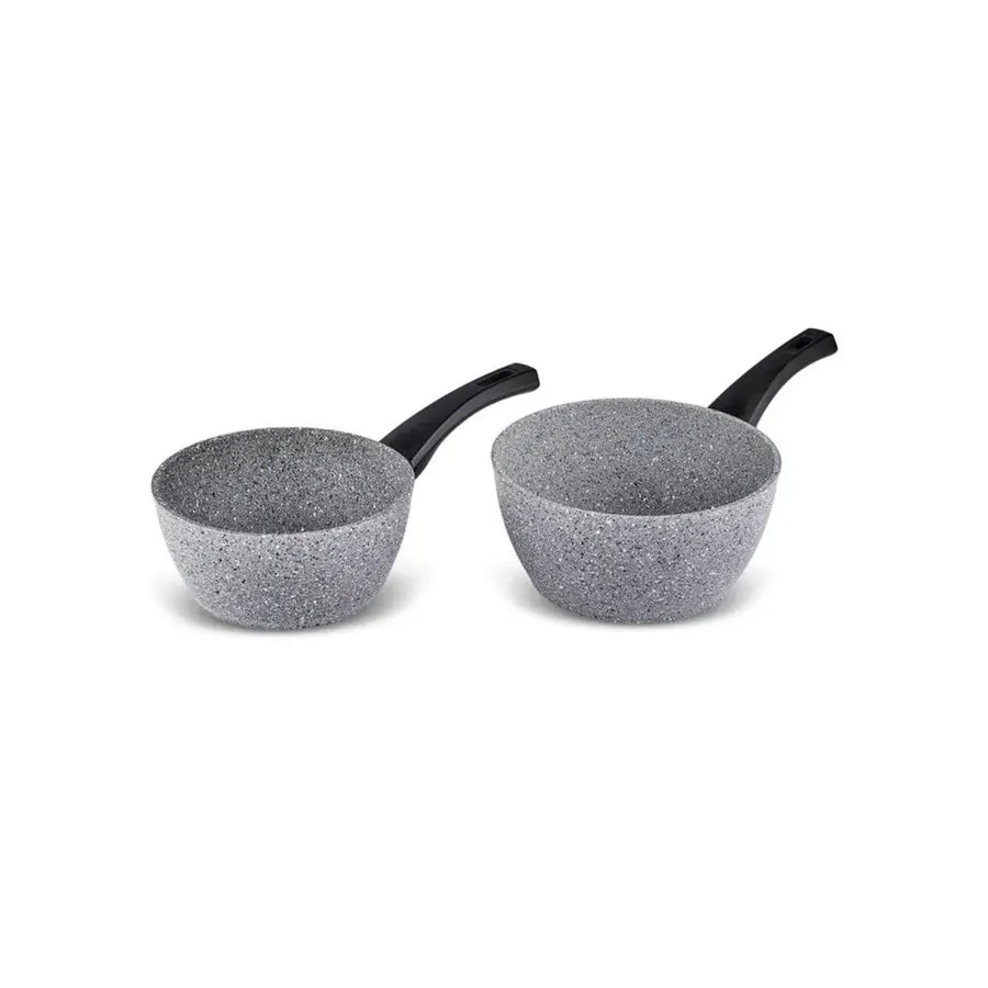 Karaca Gris Biogranite 2-Piece Induction Sauce Pan Set, Grey