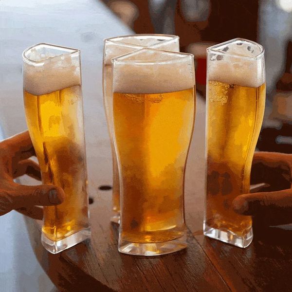 4in1 Acrylic Beer Cup KTV Plastic Beverage Breakfast Milk Coffee Water Bar 240820