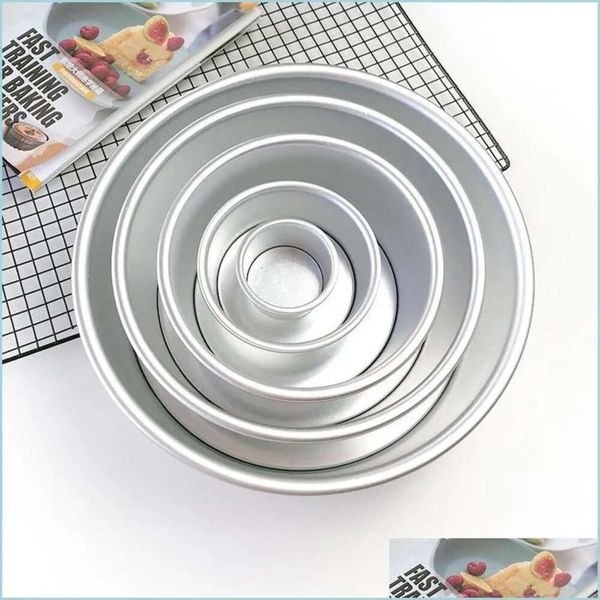 Not Aluminium Alloy Baking Mod Rusty Sturdy Round Cake Mold Corrosion Resistant Home Kitchen Tools Sier Top Quality 16hd5 Dhqt5
