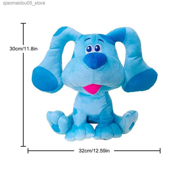 Dolls Stuffed Animals The blue clue and you Beag Doll Blue Pink Dog Soft Fill Cute Christmas Plush Toy Pillow Childrens Gift T240531 Q240625