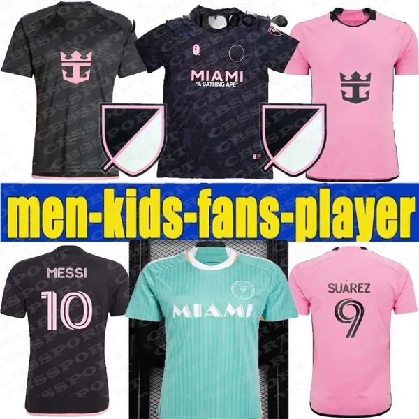 24 25 Fans Player Inters SUAREZ Earth Day Pre-Match Miami MESSIS Soccer Jerseys 3rd 2024 2025 Sergio Jordi Alba football shirts PIZARRO Spec