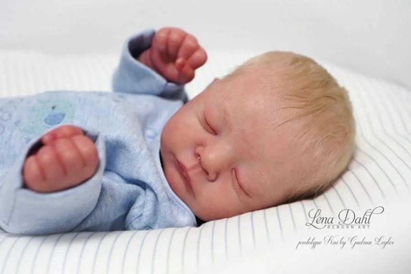 Dolls 19Inch toy Kit Kai Newborn Baby Unpainted Fresh Color Doll Parts with Cloth Body Kit Beb toy Drop Shipping toyL24731