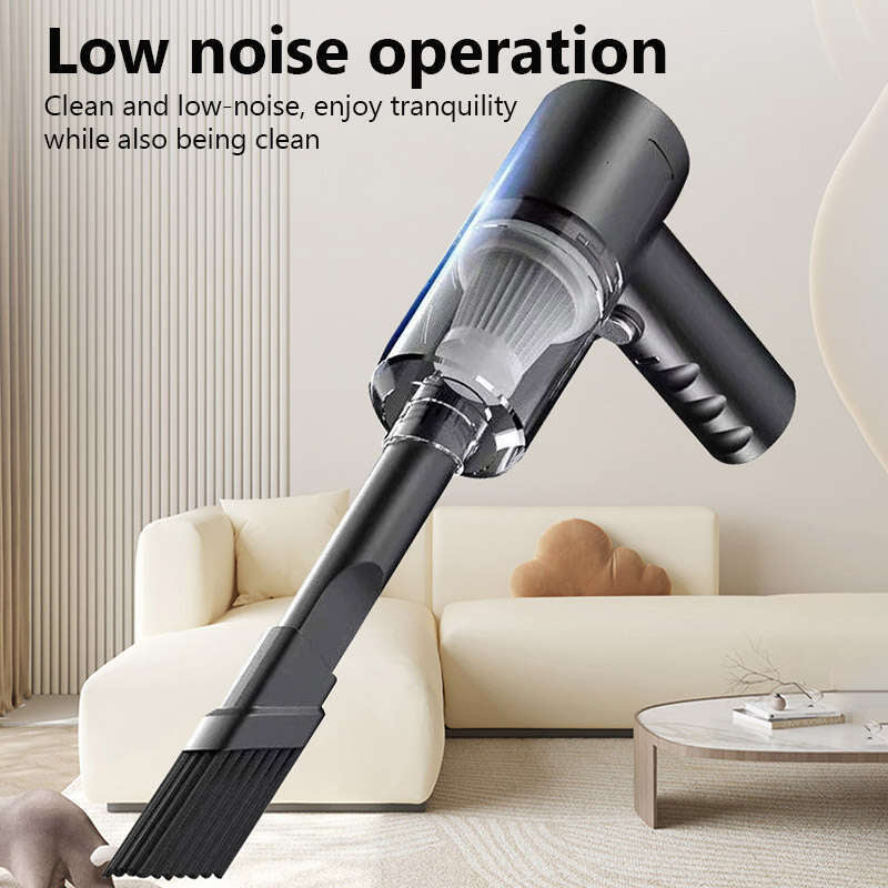 Wireless Handheld Dual Use for Home and Car 120W High Power Powerful Vacuum Cleaner Black Portable Mini Hoovers