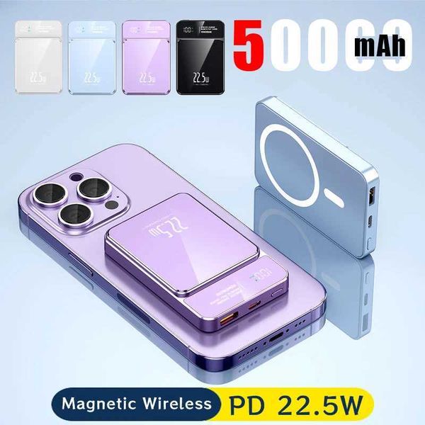 50000mAh Magnetic Power Bank for iPhone Wireless Chargers 22.5W Fast Charging Y241102