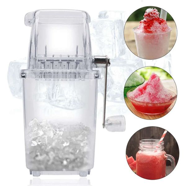 Multifunction Portable Home For Bar Kitchen Manual Crusher Blenders Tools Hand Shaved Ice Hine Transparent