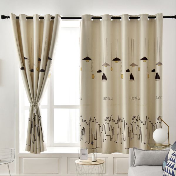 Curtain Ahoyikaa Blackout s for Bedroom Window Treatments Pastoral Kitchen Hook Living Room 230104