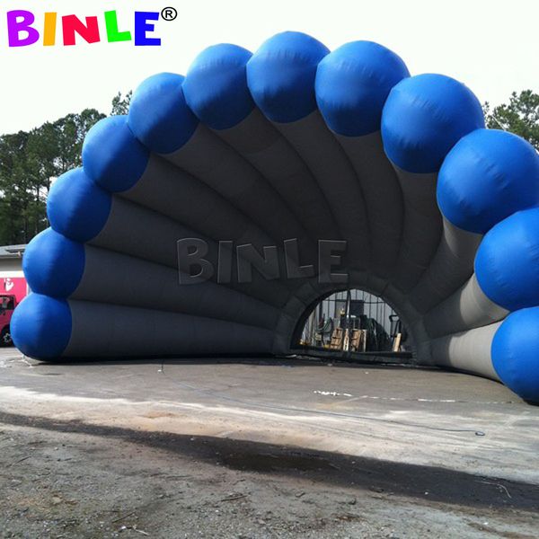 Outdoor white inflatable stage cover tent giant shell dome air roof marquee for music concert event