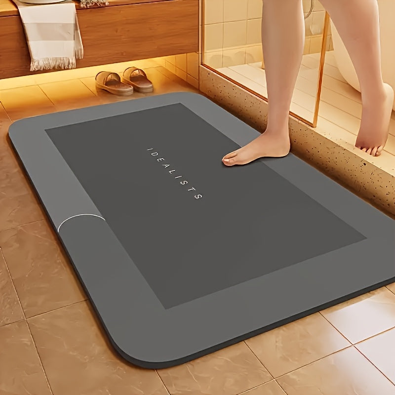 TEMU Super Absorbent Bath Mat, Quick-drying Bathroom Mat, Super Absorbent Living Room Floor Mat, Rubber Non-slip Bottom, Easy To Clean Bathroom Rugs,