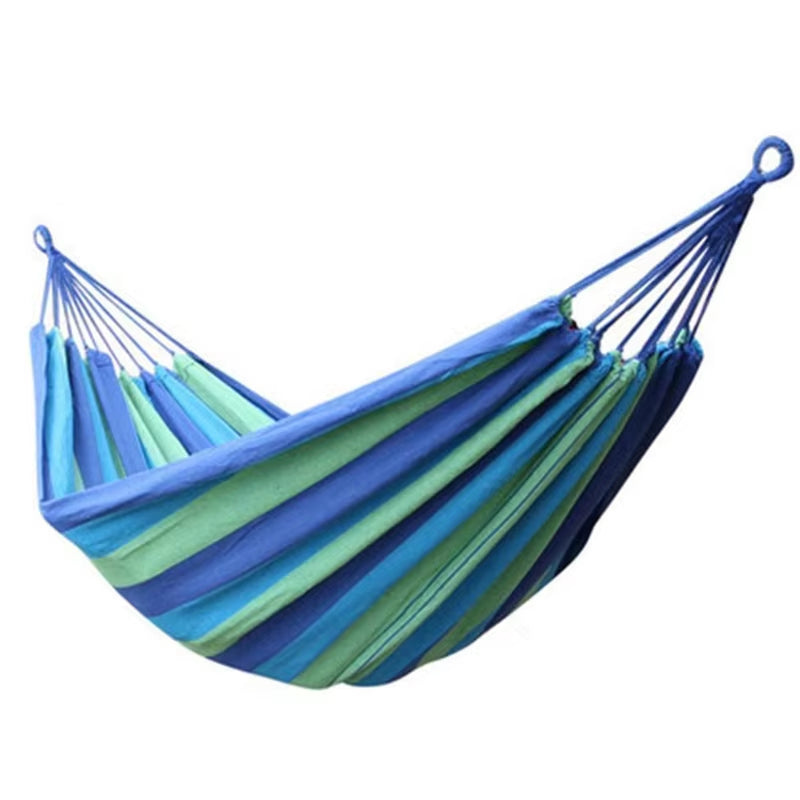 Outdoor Portable Canvas Cotton Hammock Camping Hanging Hammock Swing