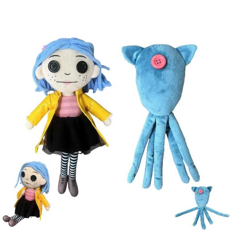Coraline Squid Plush Stuffed Doll Toy Figure Soft Pillow Cute Collection Dolls Kaii Ornament Kids Toys BirthdayXJ241204