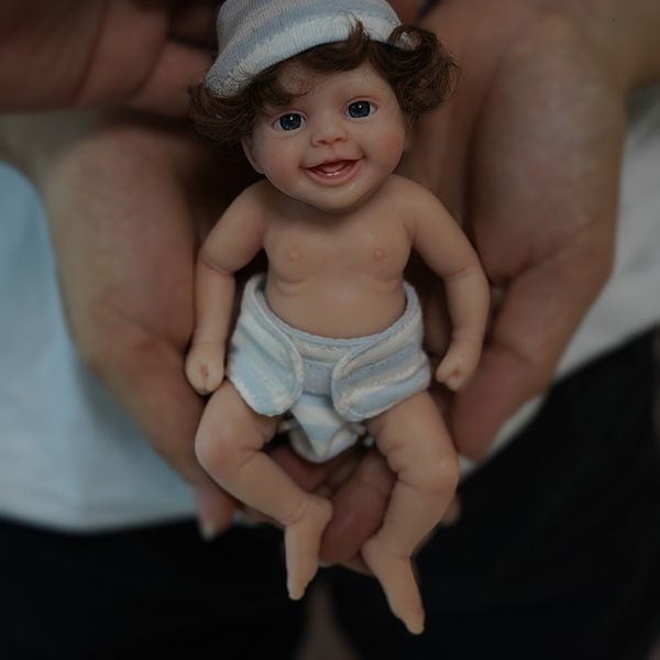 Dolls 6&quot; Micro Preemie Full Body Silicone Big Eyes bady &quot;Mason&quot; and &quot;Mila&quot;Lifelike Mini Reborn Surprice Children An
