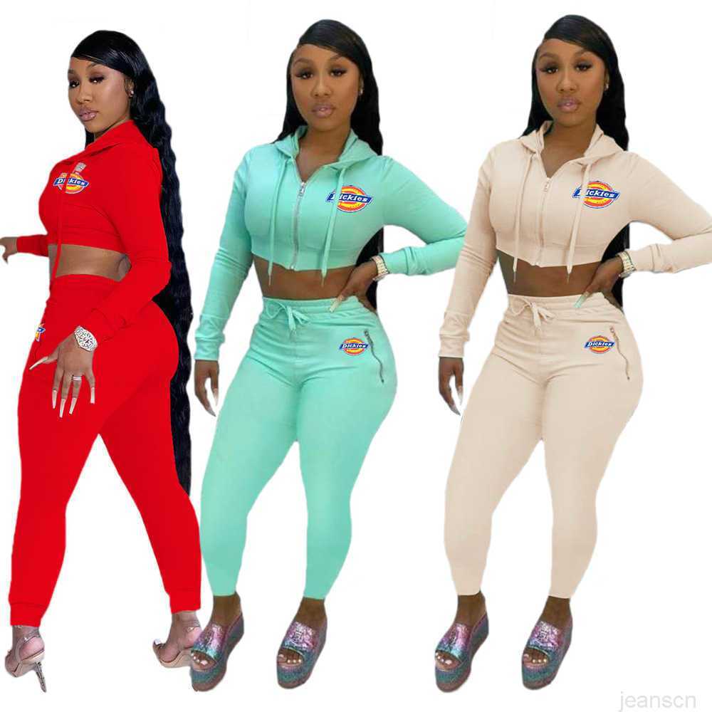 Women&#039;s Clothing Women Designers pant Clothes 2023 autumn winter Hoodie zipper printed short sleeve shorts two-piece set