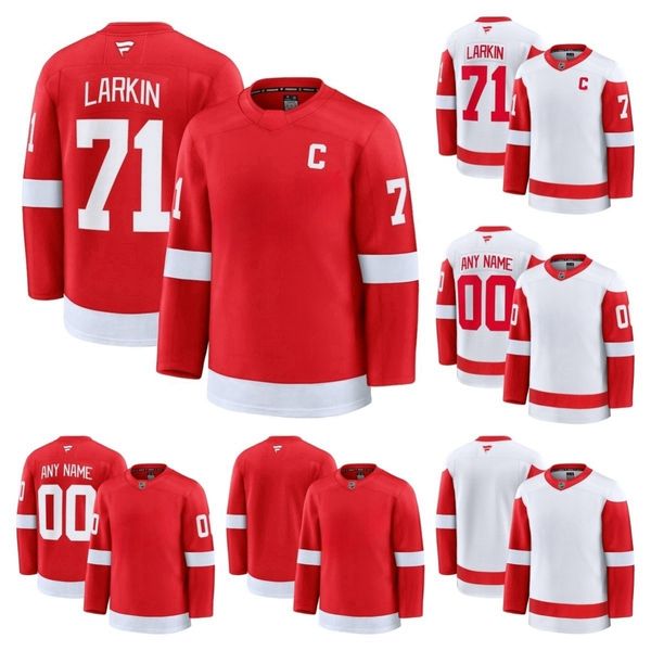 Wings Hockey Jersey Fanatic Lucas Raymond Alex DeBrincat Dylans Larkins Moritz Seider Simon Edvinsson Vladimir Tarasenko Patrick Kane T. Com
