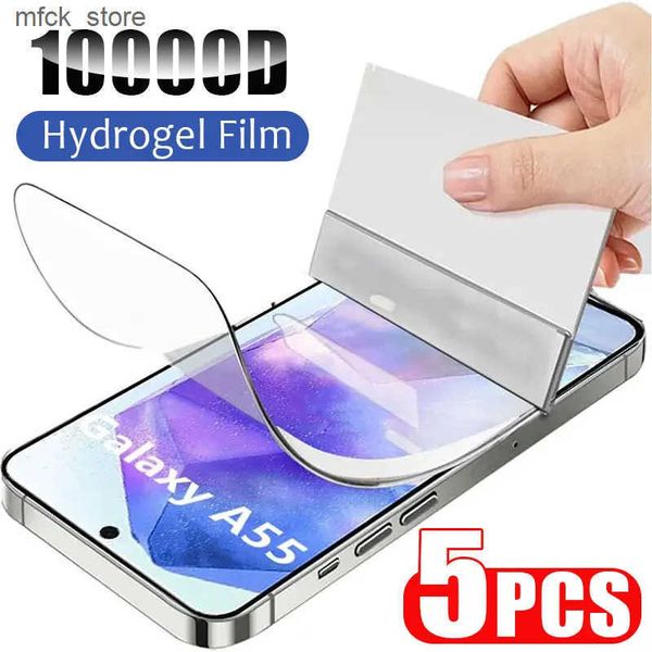Cell Phone Protectors 5Pcs Hydrogel Film Galaxy S24 S23 S22 S21Plus S20 Ultra Screen Protector For A05 A15 A25 A35 A04 A14 A34 A54 J241202