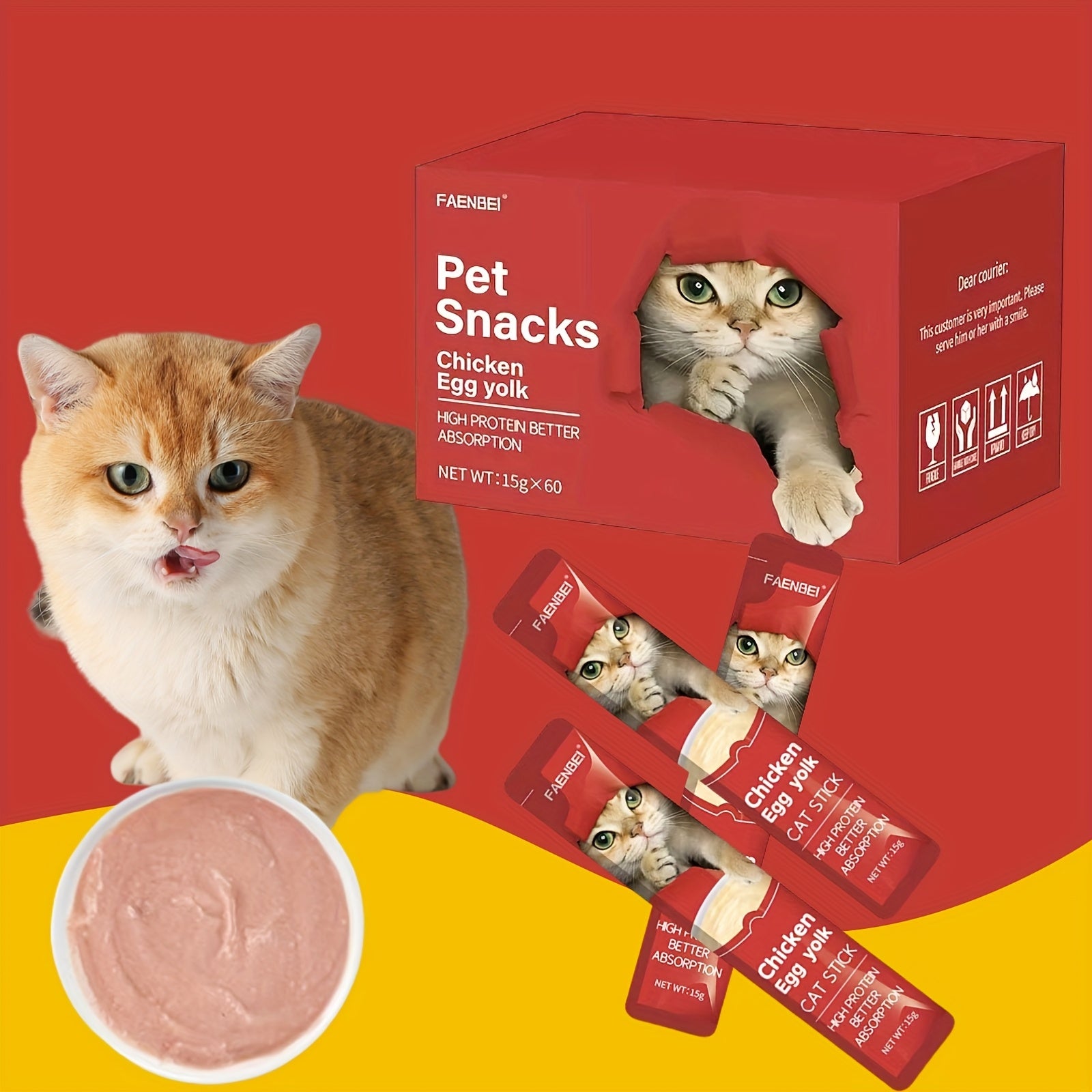 TEMU 24pcs-box Lickable Wet Cat Treats (12oz), Tuna Flavor, Flavor Cat Treats, Puree Snacks For Cats