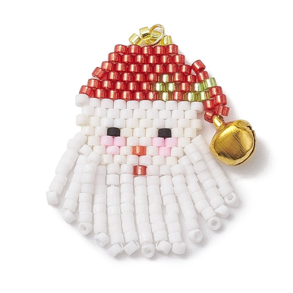 Pendentif en verre de graine et au chalumeau