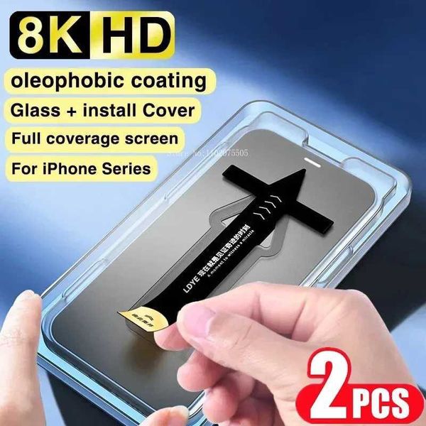 Cell Phone Screen Protectors 2PCS Low Price TemperedGlass For IPhone 14 11 12 13 15 Pro Max 15 14 Plus Privacy Screen Protector with Alignme