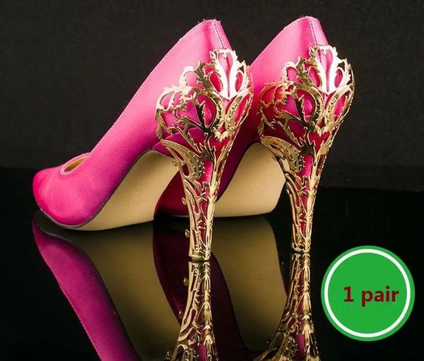 shoes accessories Repair heel metal curling thin high-heeled shoes decorative metal sheet with metal sequins 1 pairlot 240613