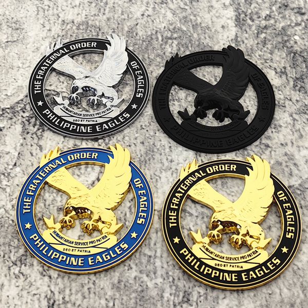Metal Alloy Eagle Car Sticker Emblems Badge Car Accessories Decoration 3D Edition Motorcycle Cars Metal Leaf Board