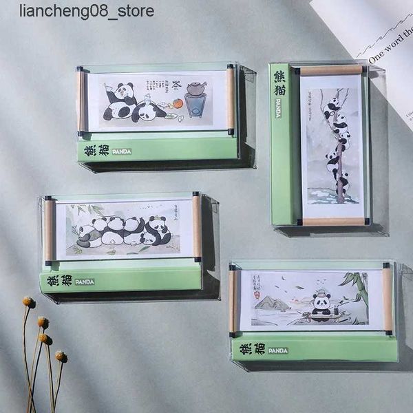 Fridge Magnets New Chengdu Culture Cute Panda Refrigerator Sticker Scroll Magnet Tourist Souvenir Magnetic Refrigerator StickerL240910