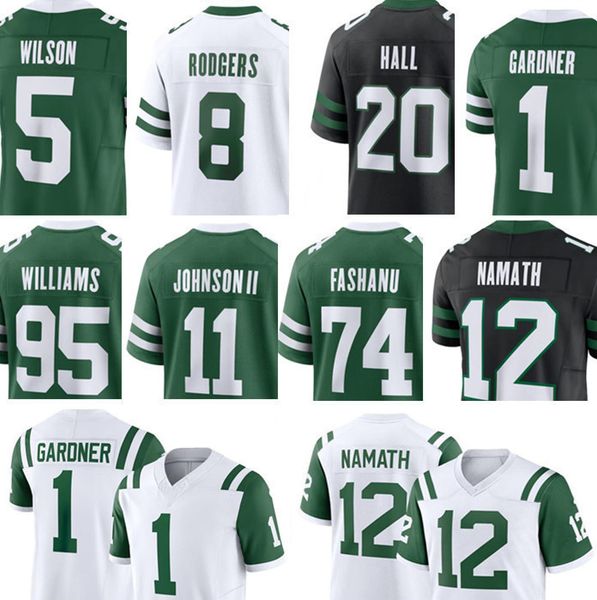 Joe Namath Joe Klecko Aaron Rodgers Breece Hall Garrett Wilson Braelon Allen Quinnen Williams Ahmad Sauce Gardner Davante Adams Jamien Sherw