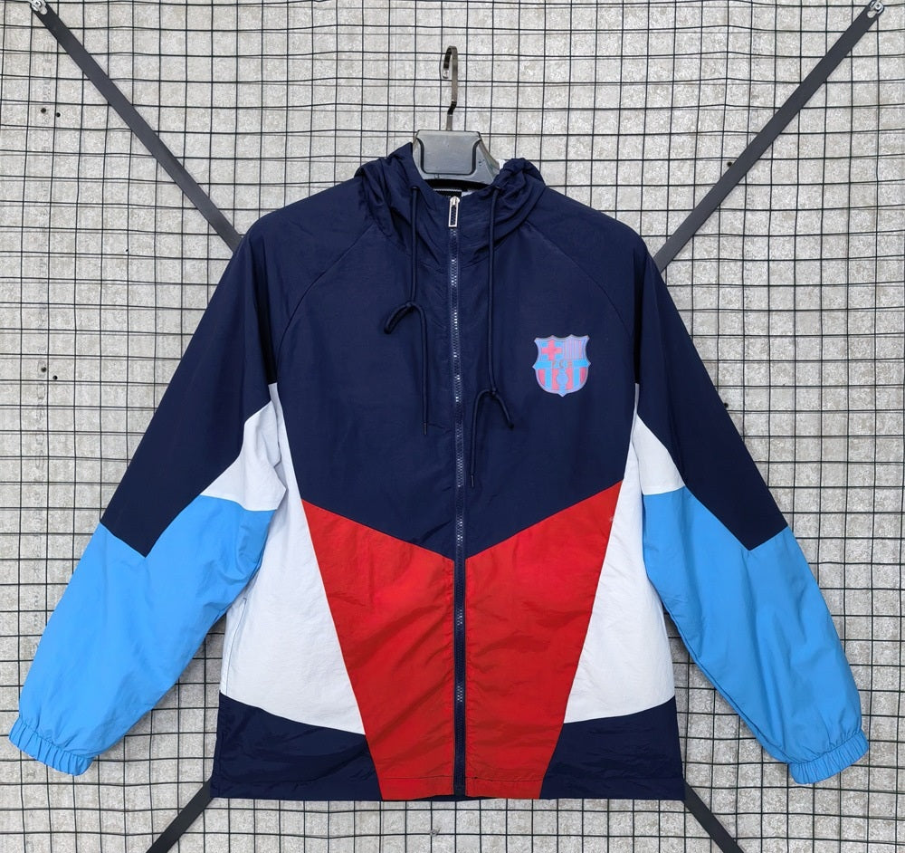 2526 New Match Designer Mens Jackets Windbreaker Hoodie Jacket Autumn Jersey Casual Outerwear Raincoat Man Embroidery Football Hooded Zipper Soccer