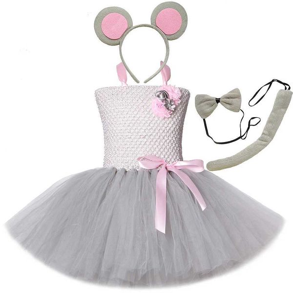 Grey costume girl Tutu dress childrens animal costume childrens Halloween costume girl baby costume birthday Par W250111