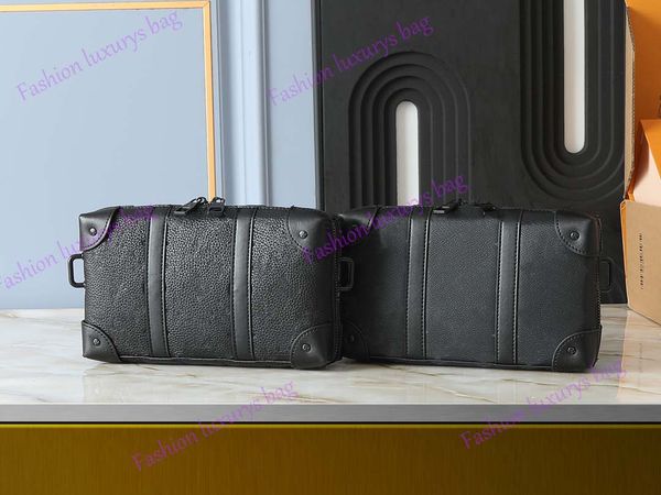 High quality M80224 M69838 SOFT TRUNK WALLET Men Women Box Messenger Bag Portable Purse emboss print Cowhide Luxury Designer Leather Handbag