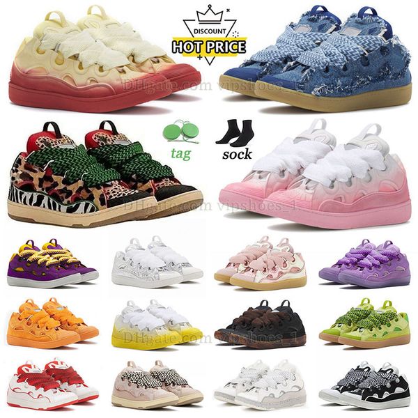 Loafers Dress Shoes Navy Blue Dhgate Designer White Grey Curb Curbs Rubber New Luxury Reflective Original Pink Triple Black Schuhe Purple Ca