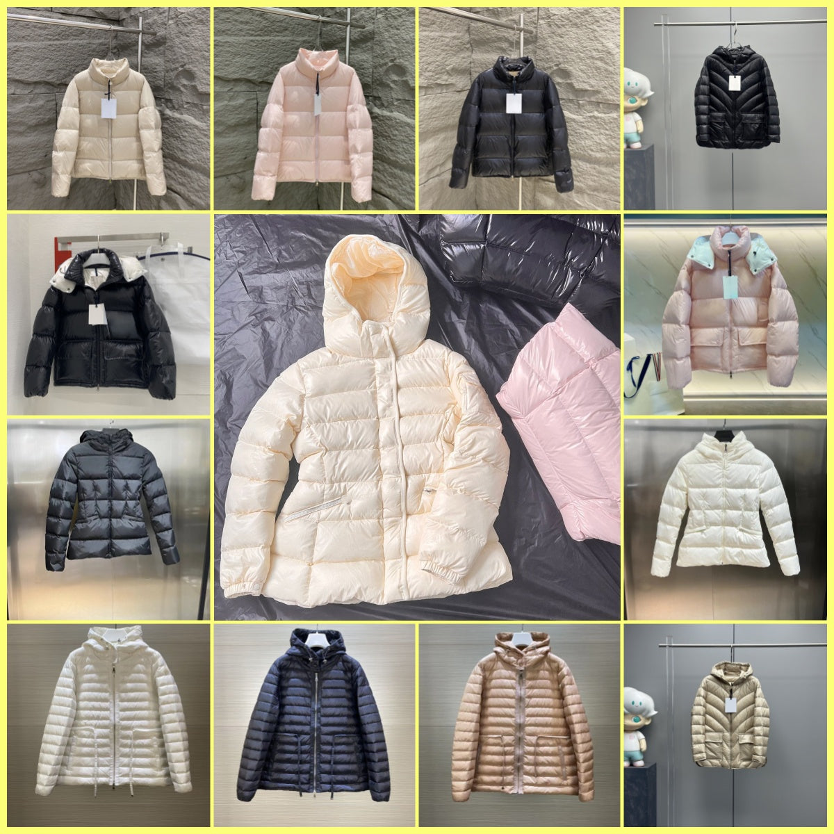 Designer Womens puffer jacket fashion winter Hooded puffer jackets Parkas Slim Embroidered badge Women&#039;s Outerwear Coats
