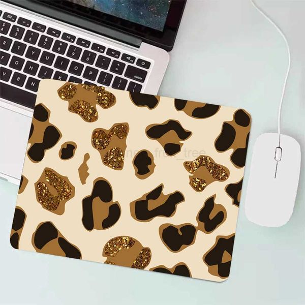Leopard Print Small Gaming Mouse Pad PC Gamer Keyboard Mousepad Computer Office Mouse Mat Laptop Carpet Anime Mause pad Desk MatM240802