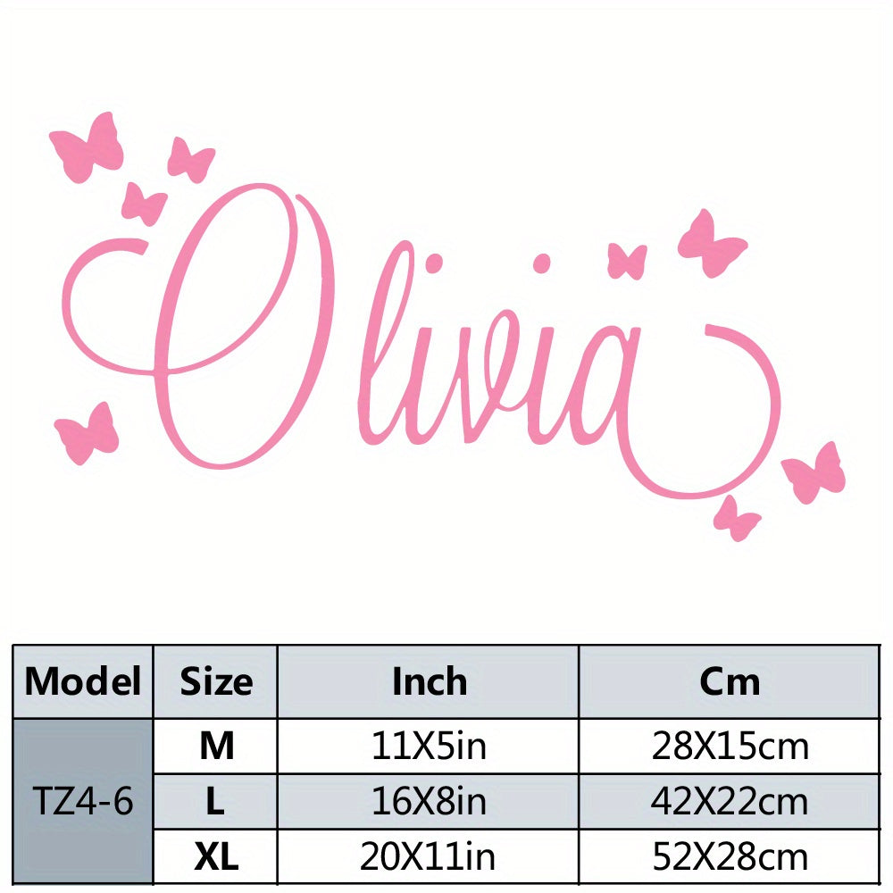 TEMU Custom Name Star Wall Decal - Personalized Pvc Vinyl Sticker For Birthday & Home Decor, Removable For Living Room And Bedroom