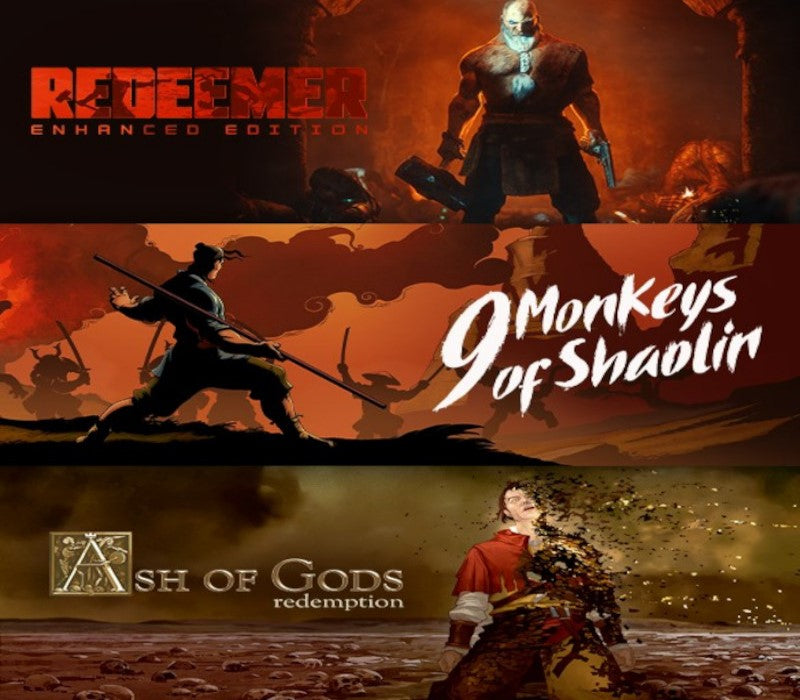 9 Monkeys of Shaolin + Ash of Gods + Redeemer: Bundle EU XBOX One - Xbox Series X|S CD Key