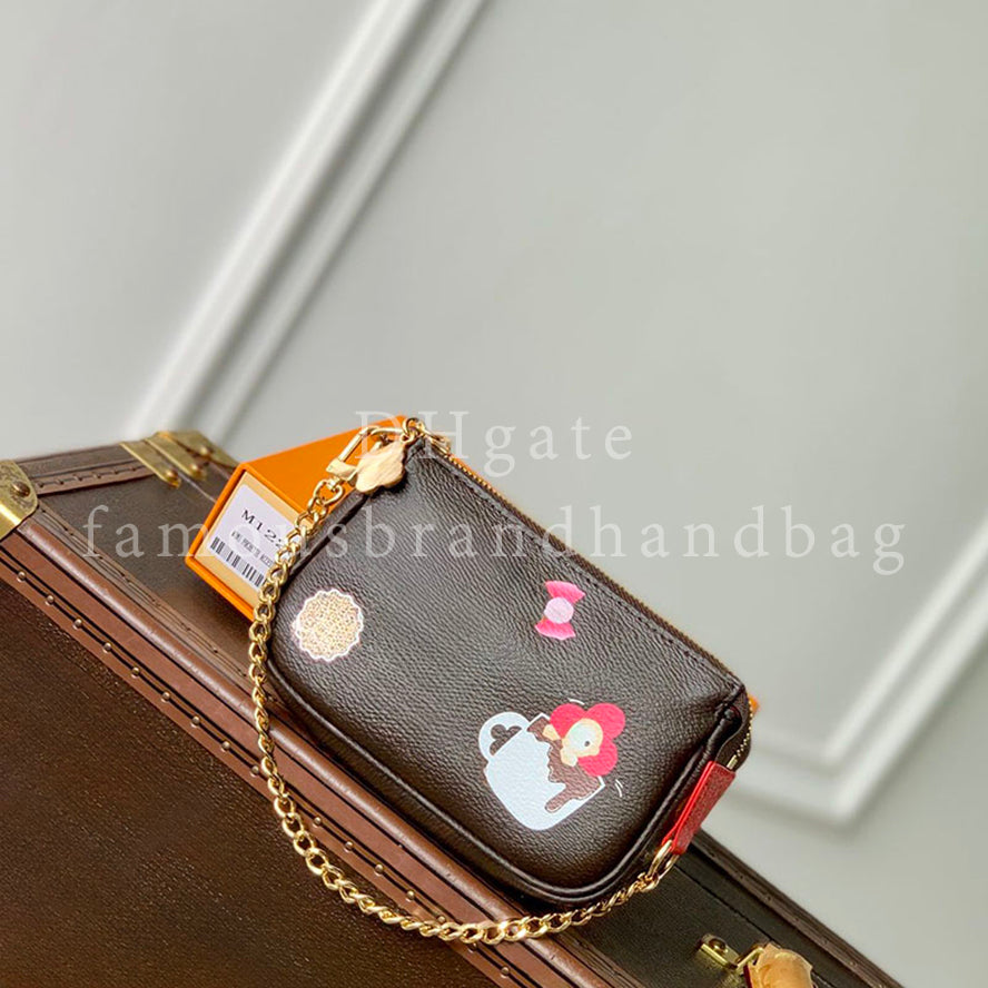 Exact Mirror Quality Designer Clutch Bag 15.5CM Mini Pochette Accessoires Women&#039;s Pouch Chain Handbag Designer Purse With Gift Box LP10A1