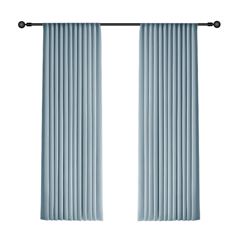 A769 Milan wrinkled chenille curtain blackout bedroom high-end light luxury style living room balcony custom Shaoxing curtain finished product