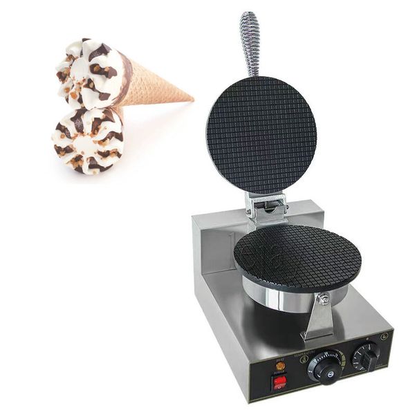 Electric Ice Cream Cone Maker Cone Baking Pan Machine Crepe Crispy Egg Roll Baker Waffle Cake Bakeware