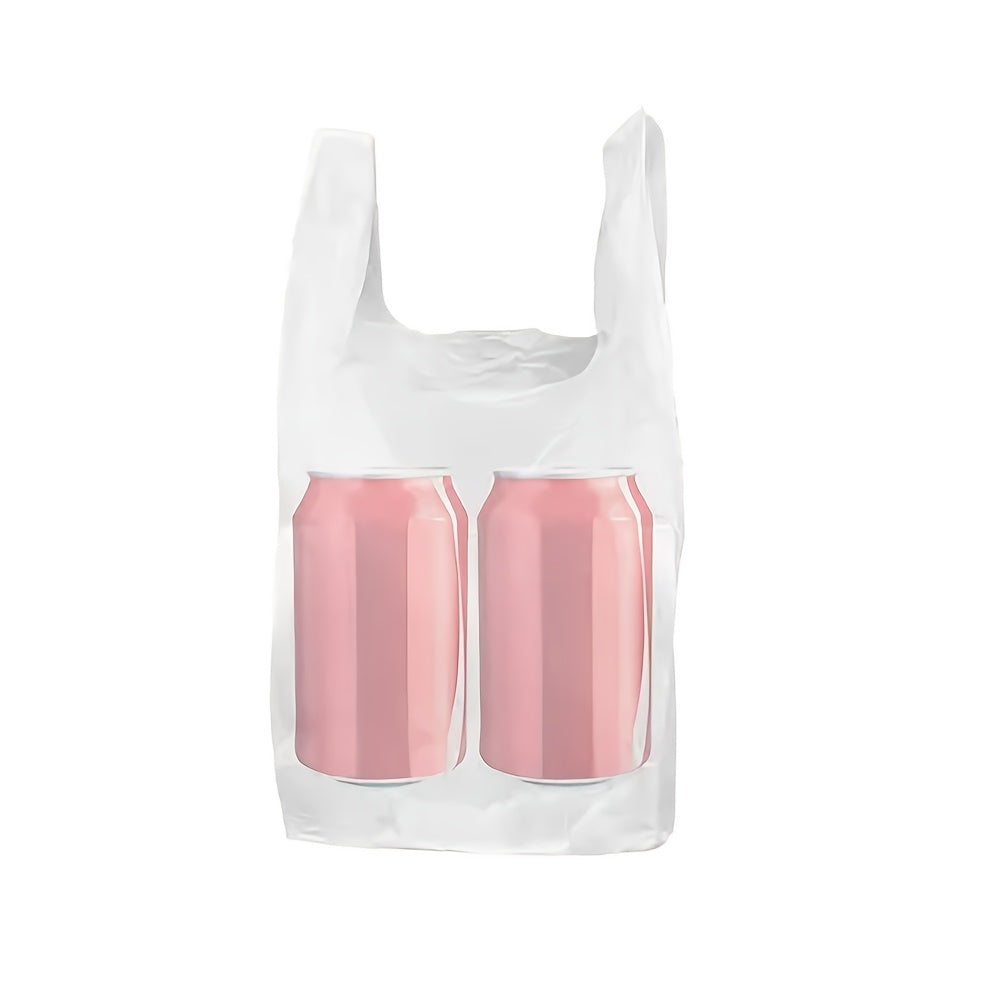 TEMU 1000 Count - Plastic Thank You Bags | 8" X 6" X 14" | 12.5mic White Grocery Bags, Plastic Shopping Bags With Handles - Ideal For Restaurants,