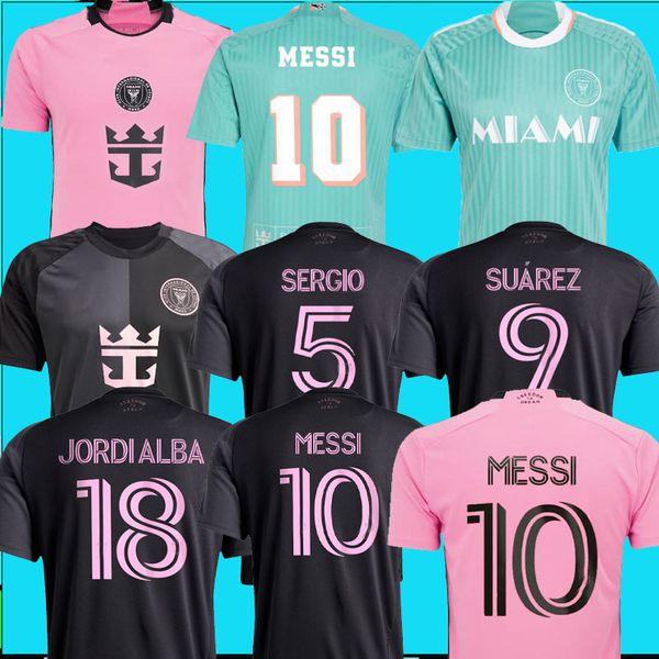 24 25 miamis Soccer Jerseys inter 2024 2025 messis Sergio Suarez Jordi Alba Cremaschi Football shirts uniform men women kids KIT fans player