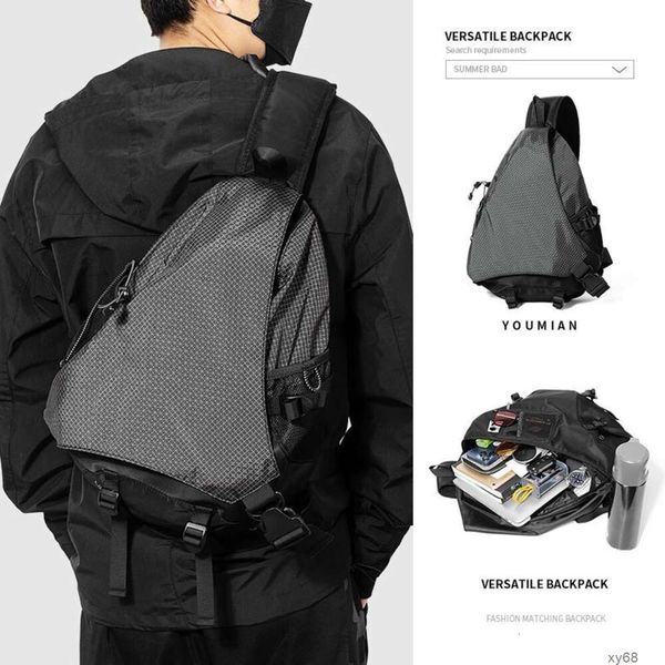 crossbody Fashion bag gym bag outdoor sports cycling mountaineering mens and womens commuting large capacity single-shoulder backpack