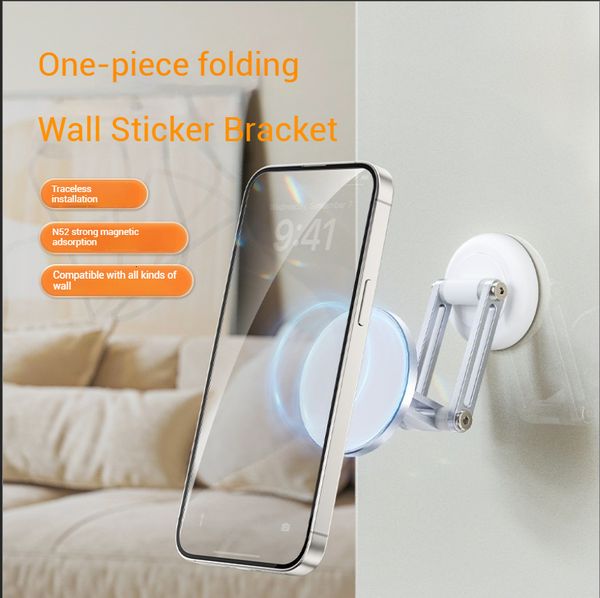 Multi functional holder for watching TV shows, live streaming, bathroom, kitchen, folding, magnetic suction, lazy phone holder, desktop