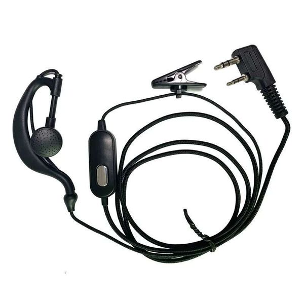 Two-Way Radio Accessory K Connector Earpiece Earphone with Speaker Headphone for baofeng 888s UV-5R UV-82 walkie talkie