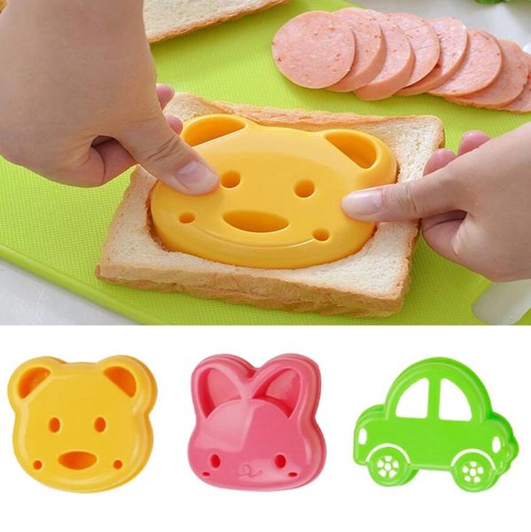 Mould Sand Bear Car Rabbit Shaped Bread Mold Cake Biscuit Eming Device Crust Cookie Cutter Baking Pastry Tools