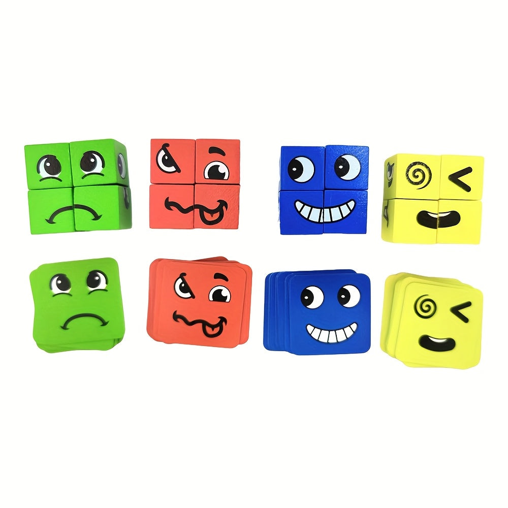 TEMU Wooden Building Block Puzzle Toy, Competition Game Props, Family Game Fun, Portable And Convenient, Thanksgiving, Christmas, Halloween, Easter