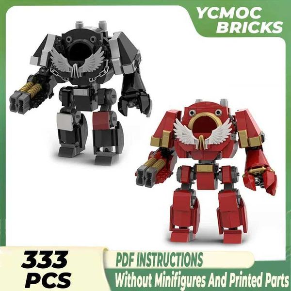 Bloco de edifícios Games popar Modelo MOC Building Bricks Hammer Battle Angel Mech Technology Blocks Presente Toys de Natal DIY Conjuntos de