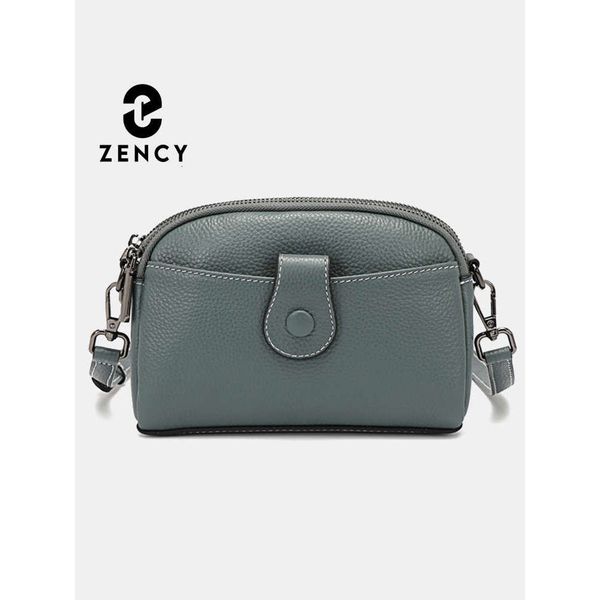 Zency Women Casual Soft Leather Bag Mini Small Crossbody Female Shell Phone Shoulder Bags Girls Lightweight Zipper Handbag Sac
