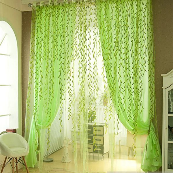 1Pc Voile Solid Sheer Gordijnen Window Sheer Curtains For Living Room Bedroom Window Screening Panel Tulle Sheer Curtainss Rideaux 240730