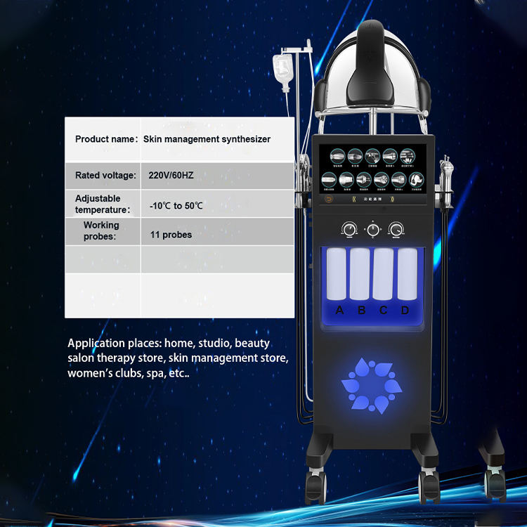 Professional Multifunctional 11 In 1 Skin Analysis Hydra Machine Aqua Peeling Skin Care Diamond Dermabrasion Skin Management Hydro Spa Facial Oxygen