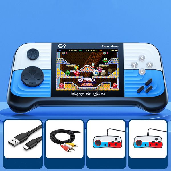 G9 Handheld Portable Arcade Game Console 3.0 Inch HD Screen Gaming Players Bulit-in 666 Classic Retro Games TV Console AV Output With Two Co