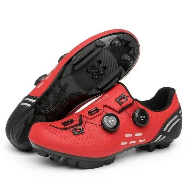 Mens womens Speed Mountain bikes flat bottomed bikes SPD pedals racing bikes MTB Cleats Road cycling sneakers Y240926