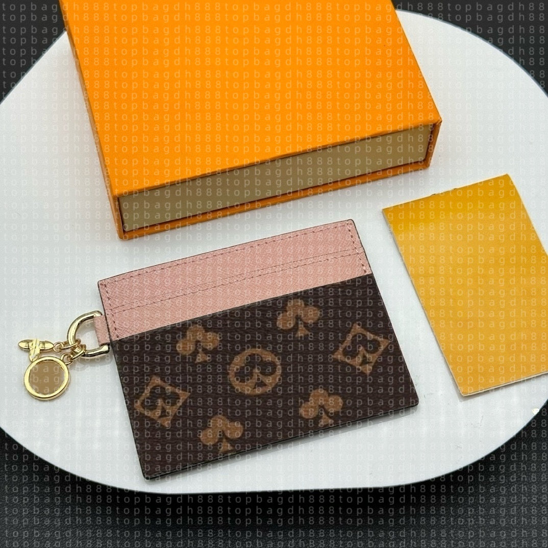 Genuine Leather Designer Card Holder Women Wallet Small Coin Purse High-quality Sheepskin Card Holder Men Wallet Designer Cardholder